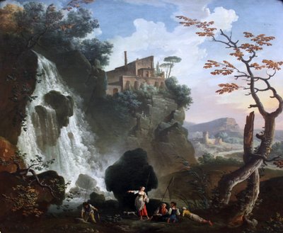 Die Villa des Maecenas in Tivoli von Charles François Grenier de Lacroix
